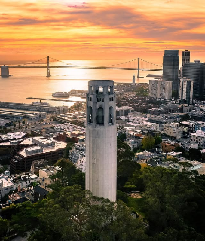 Coit Tower on Telegraph Hill